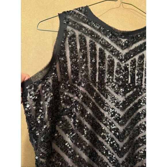 NWT Vince Camuto Black Sequin Dress - Picture 2 of 10